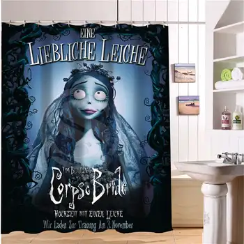 

WJY510H3 Custom Corpse Bride Fabric Modern Shower Curtain bathroom beautiful Free Shipping N3