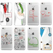 Nurse Medical Medicine Health Heart Soft TPU Phone Case Cover Coque Fundas For iPhone 7 7Plus 6 6S 6Plus 5 5S SE 5C 4 4S