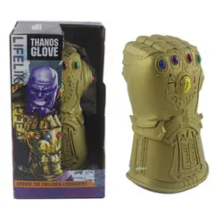 Мстители: Endgame Megamind Thanos Infinity Gauntlet Acousto-Optic версия пластиковая фигура модель игрушечная коробка 28 см Z1641