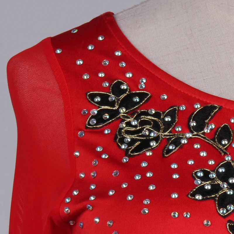 Красный Латинской Танцевальный костюм спандекс кисточкой камни латинские танцы платье для женщин танцевальная конкурс платья S-XXXL lq047