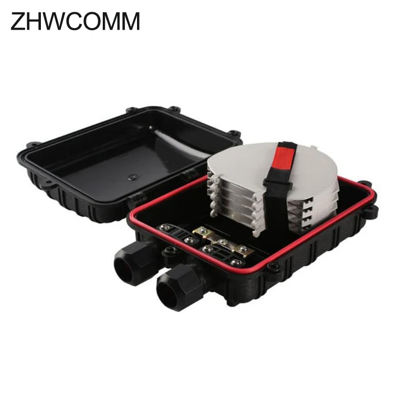 ZHWCOMM High quality 2 inlets outlets 12 core Horizontal Connection Fiber Optic Splice Closure Box | Мобильные телефоны и