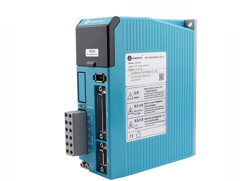 

Leadshine HBS758 AC Hybrid Servo Drive CNC Engraver Driver Closed-loop control for 86HBM80-01-1000 Stepper Motor