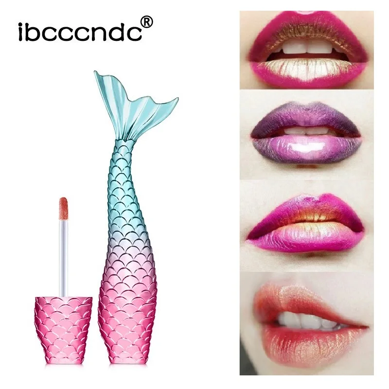 

Ibcccndc Mermaid Matte Glitter Lipgloss Metal Shimmer Waterproof Lasting Pigment Lipstick Lip Tint Korean Makeup Maquiagem TSLM2