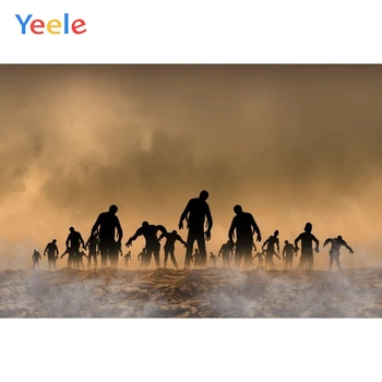 

Yeele Vinyl Scary Zombie Children Happy Halloween Party Photography Background Night Photocall Backdrop For Photo Studio