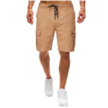 Горячие летние мужские карго шорты мешковатые мульти карман молния повседневные короткие плюс размер Бриджи мужские тактические шорты штаны-подгузник