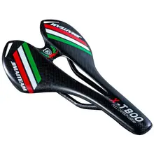 2018 nova JIMAITEAM MTB selim de carbono total bicicleta de estrada selim de bicicleta de montanha Sela do assento da frente Xilin almofadas folha de flandres 3k de carbono de três