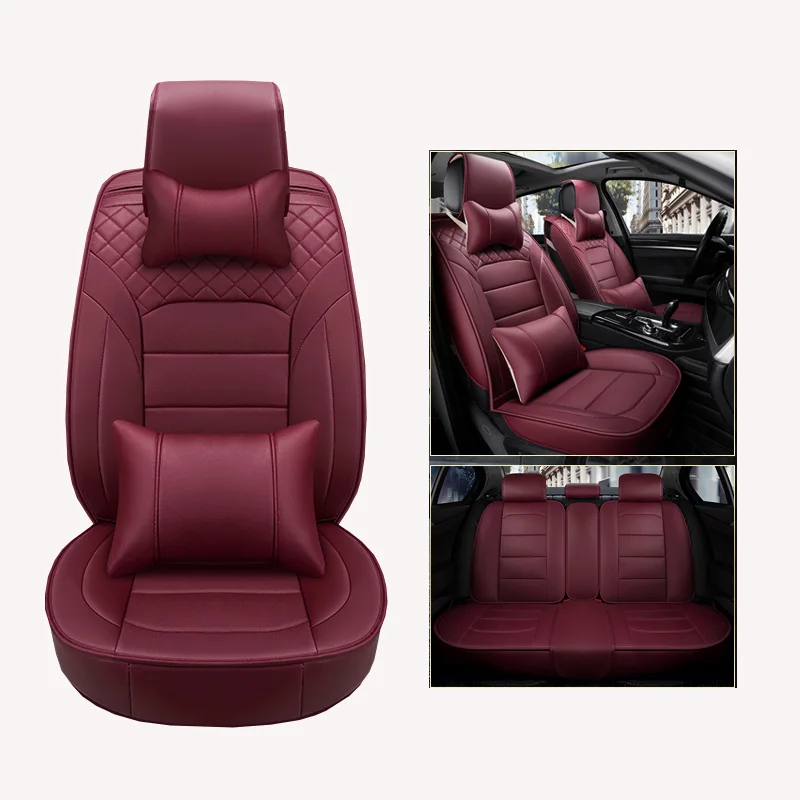 

Luxury PU Leather Car Seat Covers Universal Full Seat Covers for Mazda 3 6 2 C5 CX-5 CX7 323 626 M2 M3 M6 Axela Familia cushion