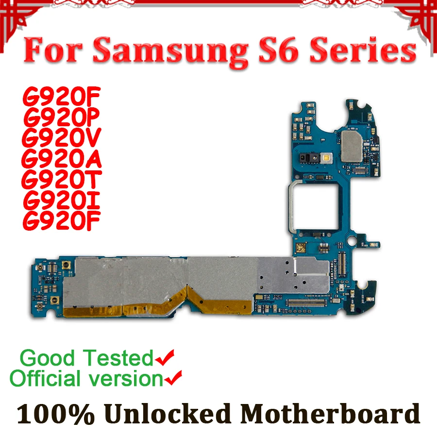 

Disassemble Logic Board For Samsung Galaxy S6 Motherboard G920F G920P G920A G920T G920I G920V Mainboard With Android System
