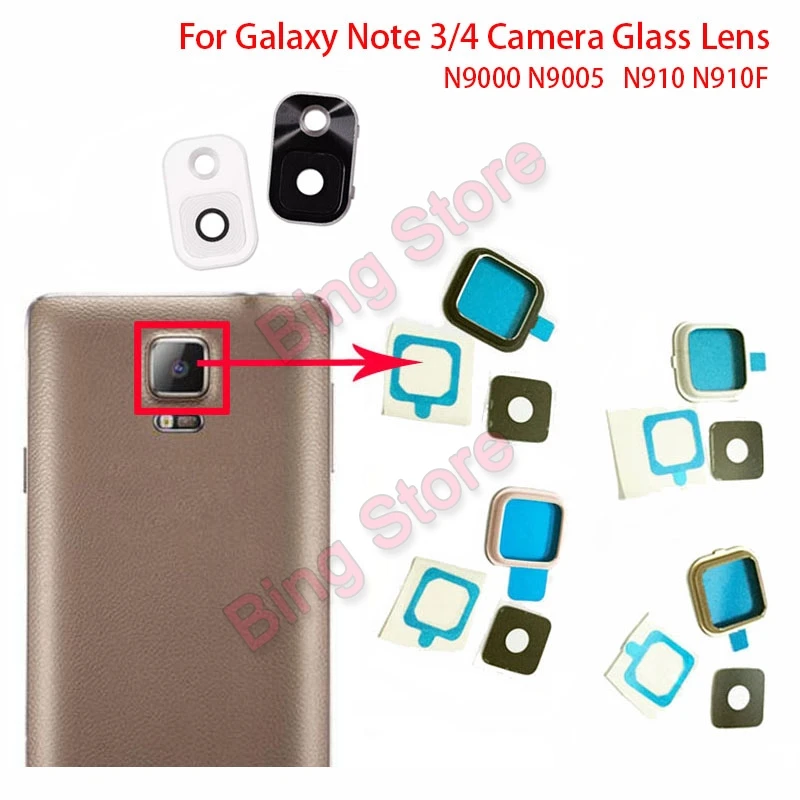 

Back Camera Glass Lens For Samsung Galaxy Note 3 4 N9000 N9005 N910 N910F Rear Camera Glass Circle Cover with Adhensive