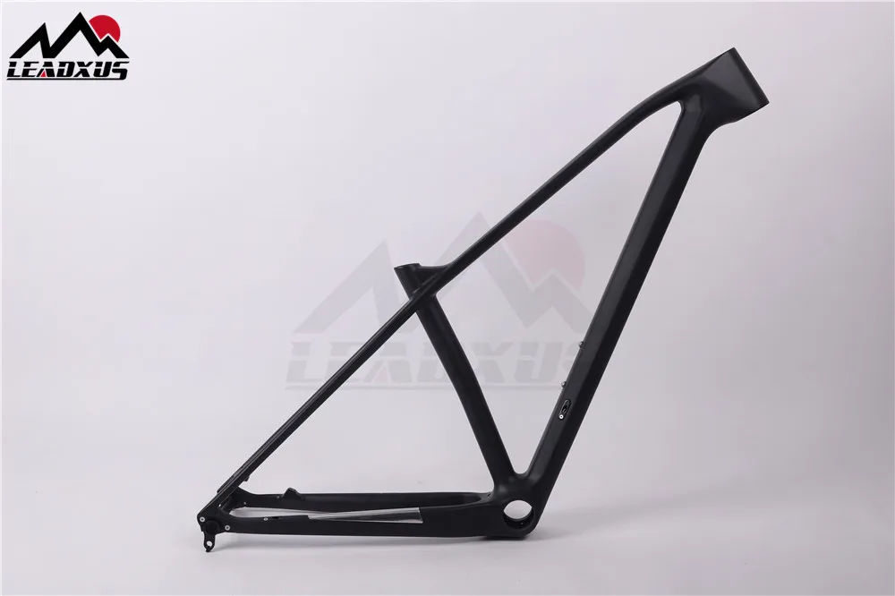 LEADXUS CX200 ультра легкая 27,5 er MTB велосипедная Рама Quick Release/Thru Axel 27,5 дюймов глянцевая/матовая углеродный горный велосипед рама - Цвет: 27.5 16.5 inch matte