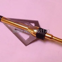 100GR изображением золотисто-коричневого широких зазубренных наконечника для 3-лезвия