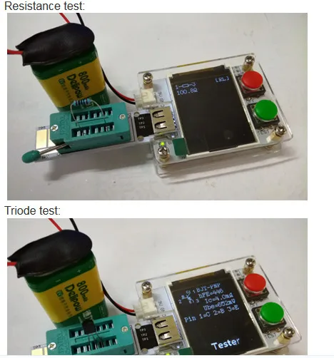 ATmega328 MK-328P 1," ЖК-цифровой Транзистор тестер 128X160 8 МГц кварцевый генератор Триод сопротивление емкости ESR метр