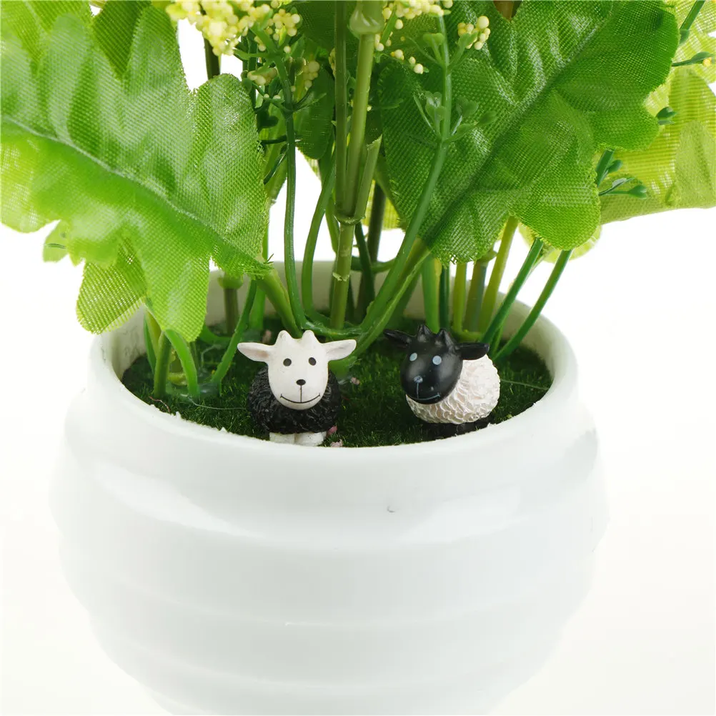 1 шт. DIY мини декор для овцы животные Фея дома фигурки сада Миниатюрные аксессуары
