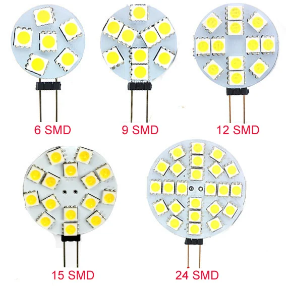 12 В постоянного тока G4 Светодиодный светильник 6/9/12/15/24 светодиодный s 5050 SMD