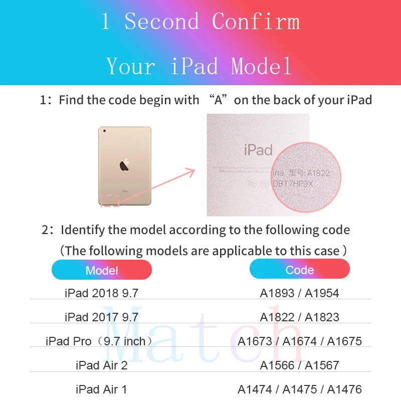 Чехол для iPad,, Air 2, Air 1, Pro, 9,7, чехол с рисунком, с карандашом, с функцией автоматического сна, с функцией пробуждения, с подставкой, умный чехол