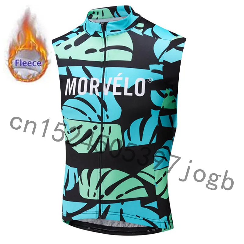 Новинка 2019 зимний теплый мужской жилет MORVELO PRO TEAM без рукавов для велоспорта