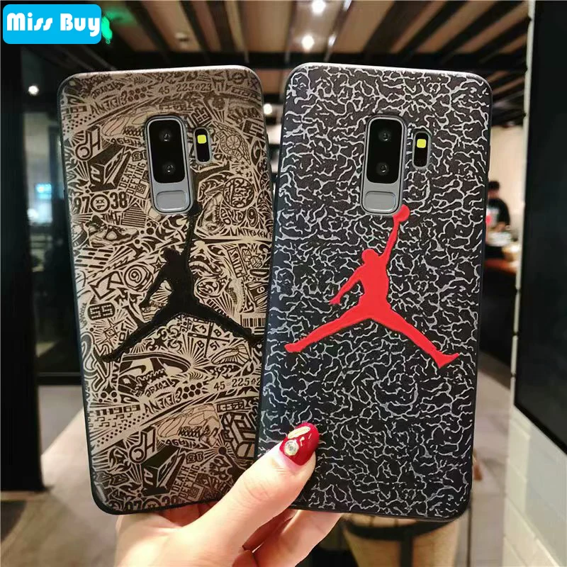 

Silicone Case For Samsung galaxy Note 9 8 S9 S8 Plus Michael Air Jordan Cover For Huawei Honor 7A Pro 7C Honor10 9 Mate 10 Coque