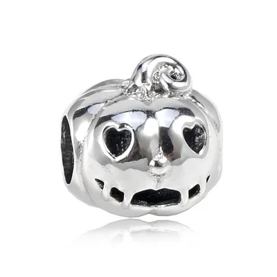 

New Collection High Quality Cool 925 Authentic Silver Easter Pumpkin Charm Fitting European Silver fit pandora Charm Bracelet