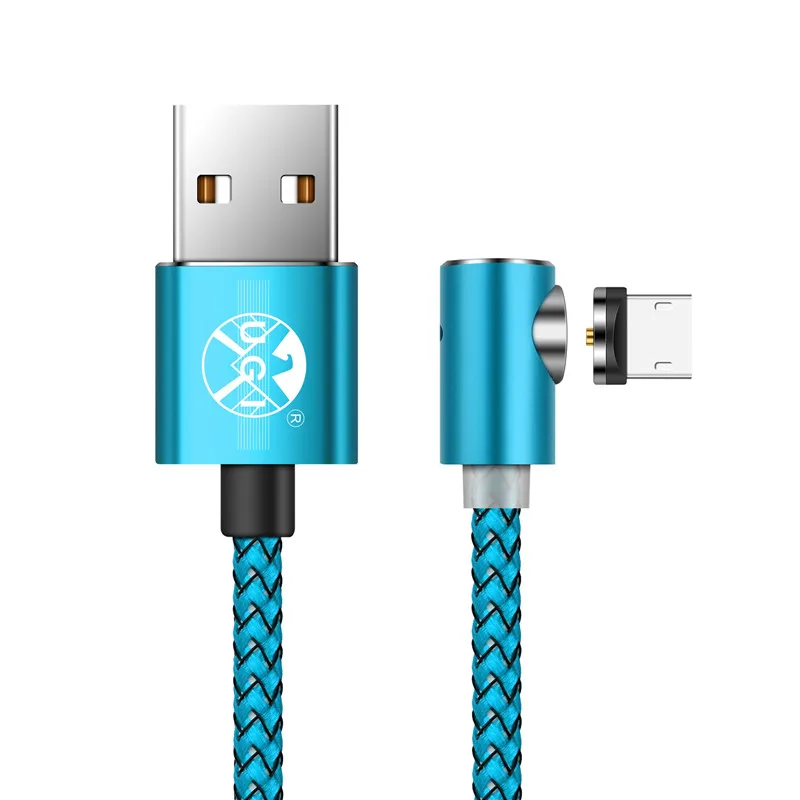 UGI 1 м 2 м 3 м 90 градусов L Тип Магнитный кабель usb Тип C/Micro USB/IOS нейлоновая оплетка светодиодный индикатор type-C кабель для USB C устройств