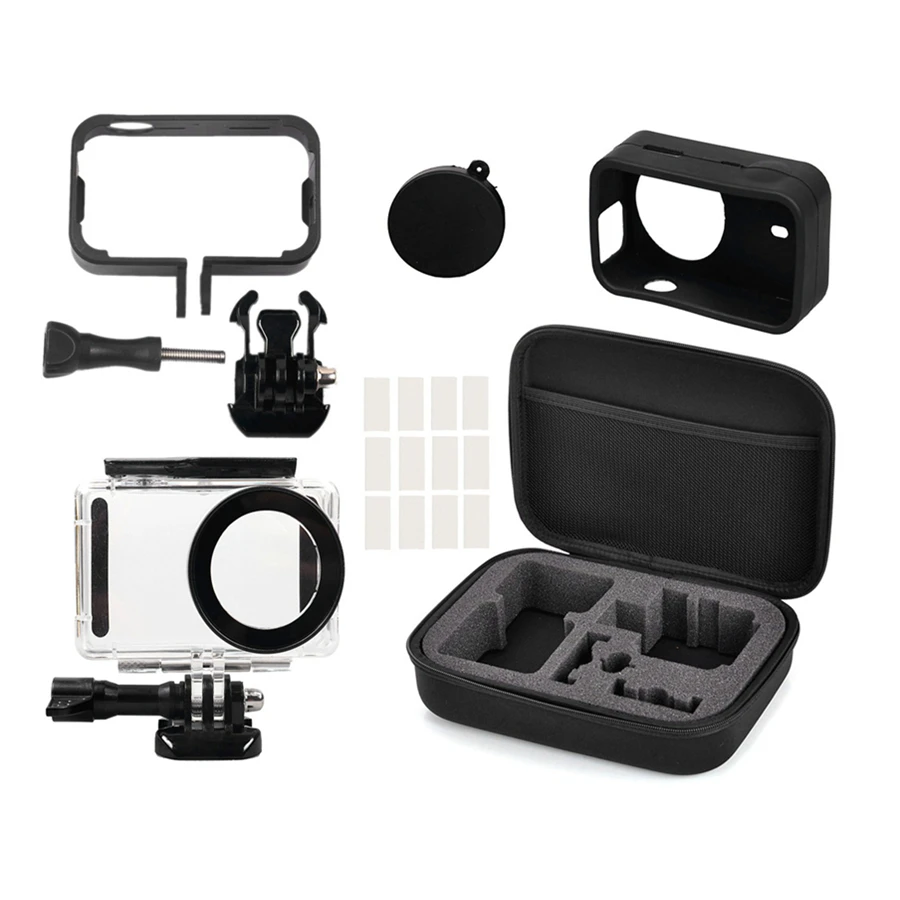 Big SALE 5in1 Full Protect Kit Bag for Xiaomi Mijia 4K Mini Camera Waterproof Housing Case Side