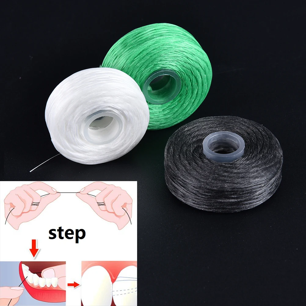 Portable 1 Roll 50m Nylon Dental Floss Care ToothPicks Tooth Cleaner