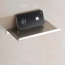 Лаконичный настенный держатель туалетной бумаги для ванной комнаты 4S приспособление рулон из нержавеющей стали держатели бумаги с Телефон Полка с baf