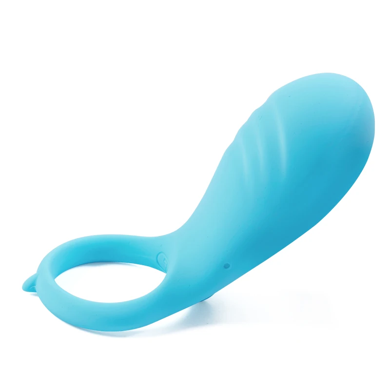ZEMALIA Azure Soft Silicon Vibrating Cock Ring Penis Ring Vibrator Cockring Sex Toys for Men Adult Toy Sex Products for Couples