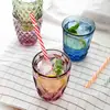 Рельефная Бытовая стеклянная чашка, чашка для напитков, чашка для молока, многоцветная чашка для фруктового сока, чашка для зубной щетки оте... ► Фото 2/5