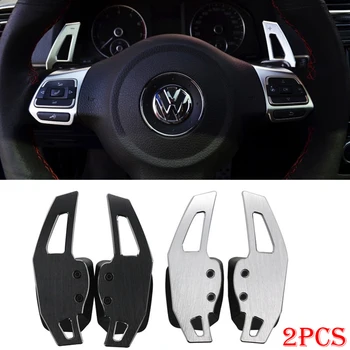 

Aluninium alloy steering wheel shift paddle DSG Paddle Extension For VW Tiguan Golf 6 MK6 Jetta GTI R20 R36 CC Scirocco EOS