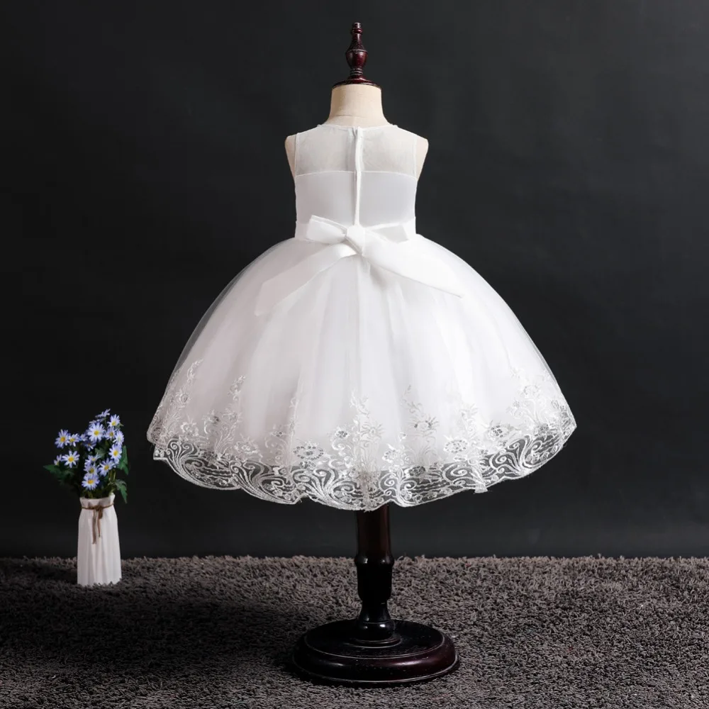 Cute Flower Baby Girl Dresses 2019 Tule Princess Dress Children Evening Clothing Sequins Kids Prom Gown For Girls Wedding Party (15)