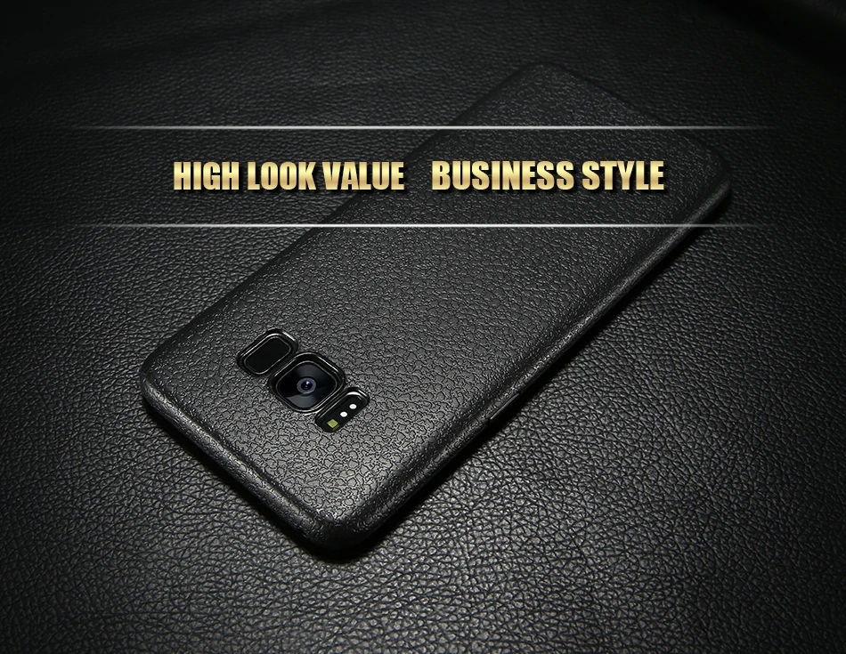 For Samsung Galaxy S8 Plus 360 Full Cover TPU Case Ultra Thin Litchi Pattern YYF (5)