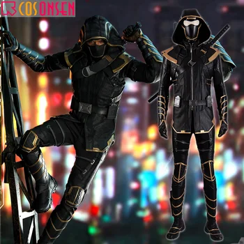 

COSPLAYONSEN Endgame Hawkeye Ronin Cosplay Costume Avengers Clint Barton Suit Halloween Fancy Hood Costume