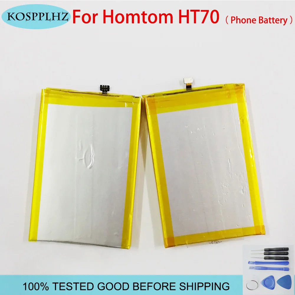 

KOSPPLHZ For Homtom HT70 Battery 10000mAh High capacity Replacement for Homtom HT70 Mobile Accessories+tools
