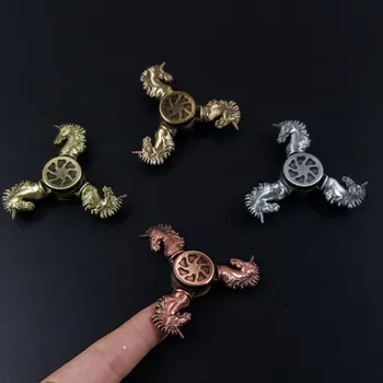 

Vintage Style Top spinners hand finger spin toys metal hand spinner aluminium finger spinner-hand figet spiner toys for Children