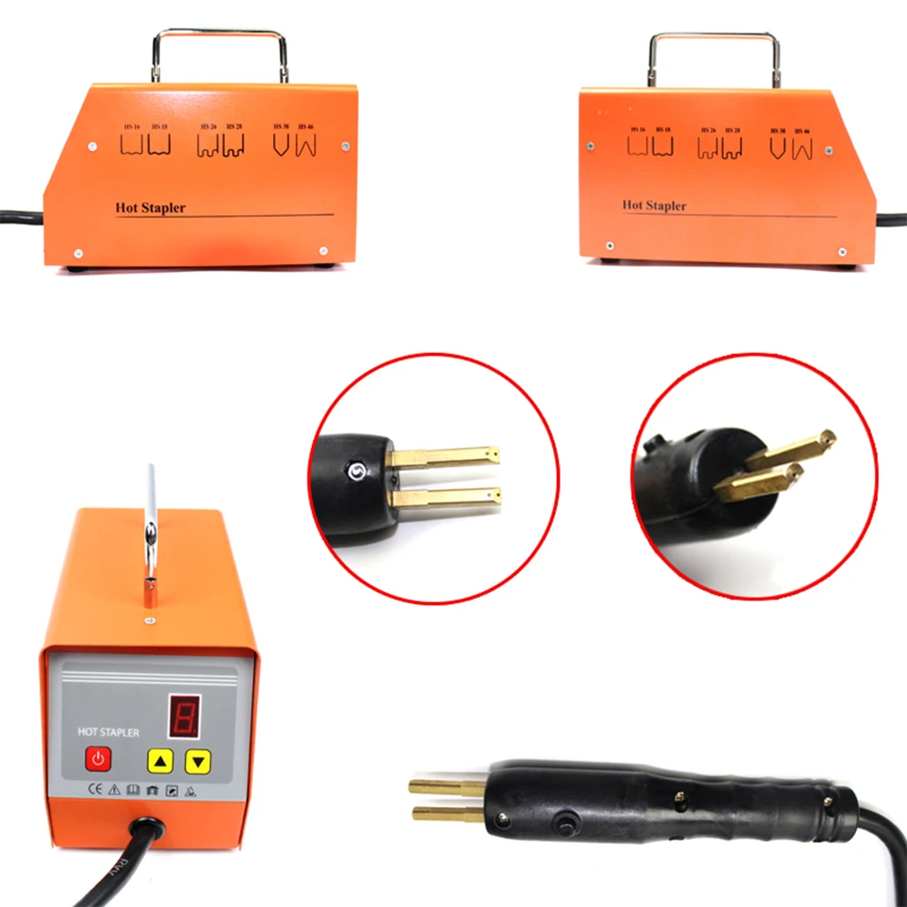Plastic Welder Kit Welder Welding Machine 220V-110V AC with 600PCS plastic welding rod for Plastic Auto Bumper Body Repair