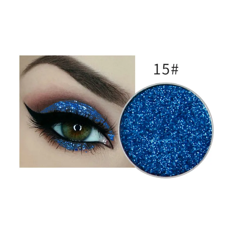 NICEFACE 1Pc Single Color Long-lasting Diamond Eyes Shadow Eye Glitter Shimmer Makeup Powder Monochrome Glitters 24colors TSLM1