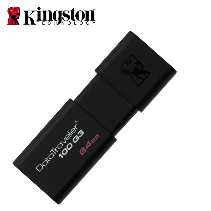 Kingston Usb 64gb флеш-накопитель USB3.0 флеш-накопитель Высокая скорость U диск черный cle usb 3,0 память usb флешка 64gb