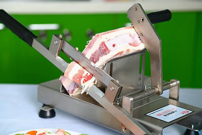 meat cutting machine, frozen meat roll slicer (16)