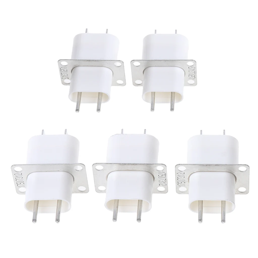 5Pcs font b Electronic b font Microwave Oven Magnetron 4 Filament Pin Sockets Converter Home