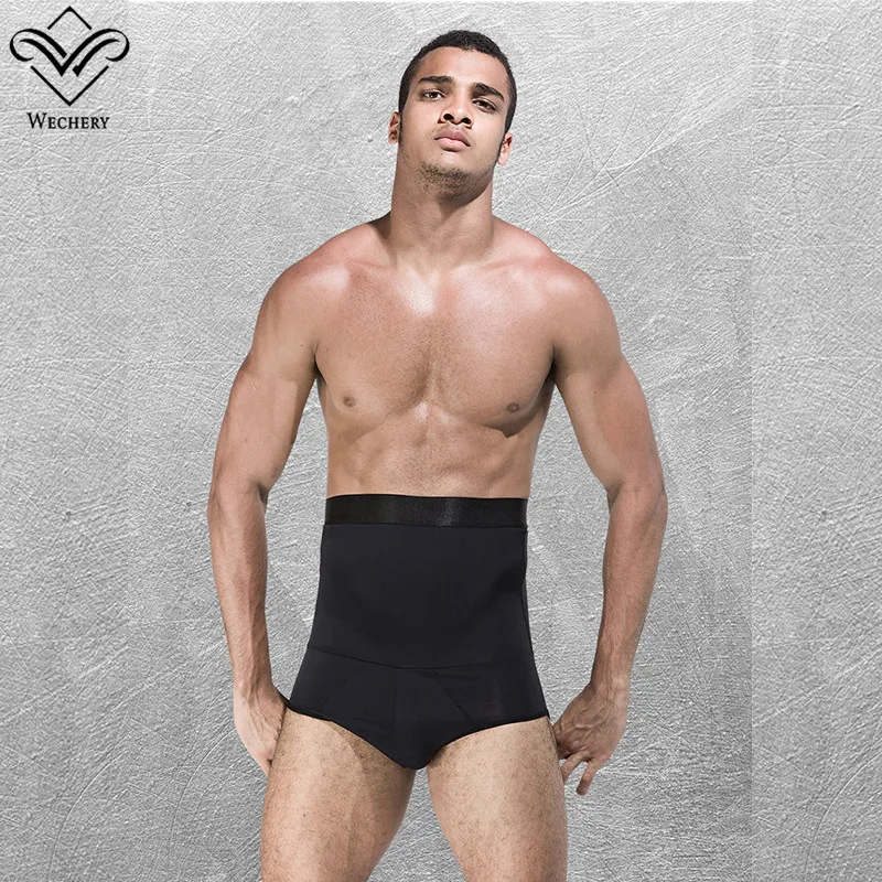 Wechery Control Pants for Men Shapers High Waist Abdomen Slimming