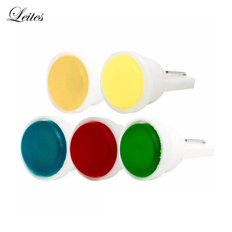  T10 Cob 1SMD Led Ceramic LED Light LED COB W5W 147 168 Wedge Door Instrument Side Light Bulb led lights .05