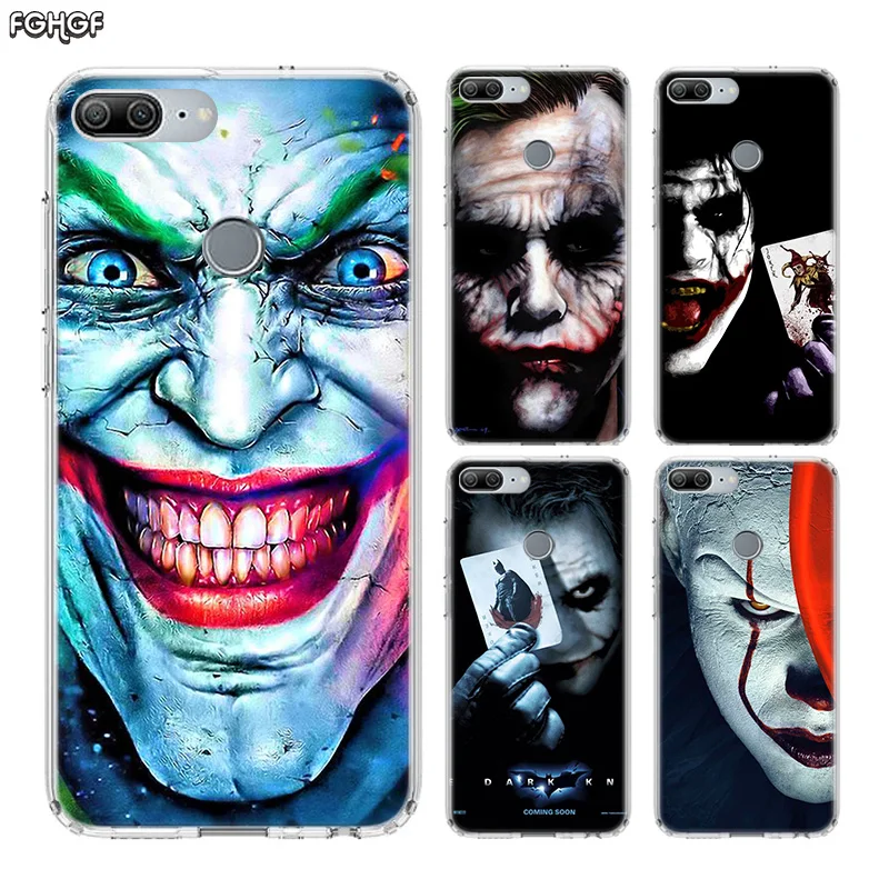 

Clown Joker Fundas Silicon Phone Case For Huawei Honor 20 Pro 10 9 lite 8X 8A 20i 8C 8S V20 Y5 Y6 Y7 Y9 2019 Cover