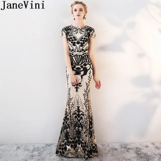 Black and Gold Bridesmaid Dresses