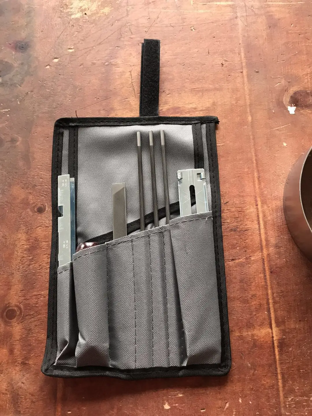 Chain saw trowel bag set electric chain saw hoe chain trowel Wooden handle Flat wart Depth Gauges Sickle Boring tool holder