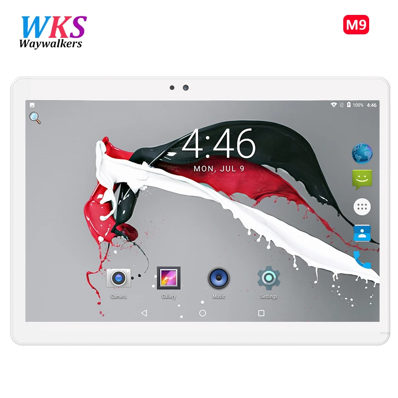 

WKS 2018 Octa Core 10.1 Inch tablet 1920X1200 Android Tablet ROM 64GB Computer Dual SIM Bluetooth GPS 8MP 10 Tablet PC