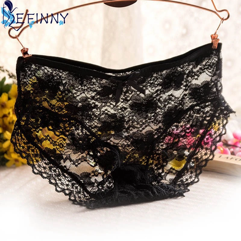 Женские прозрачные кружевные трусики EFINNY нижнее белье с кружевом|lace underwear|sexy womens