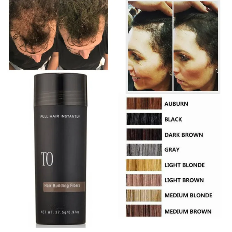 27.5g Hair Building Fibers Hair Fibre Product Beard Fiber Dark Brown