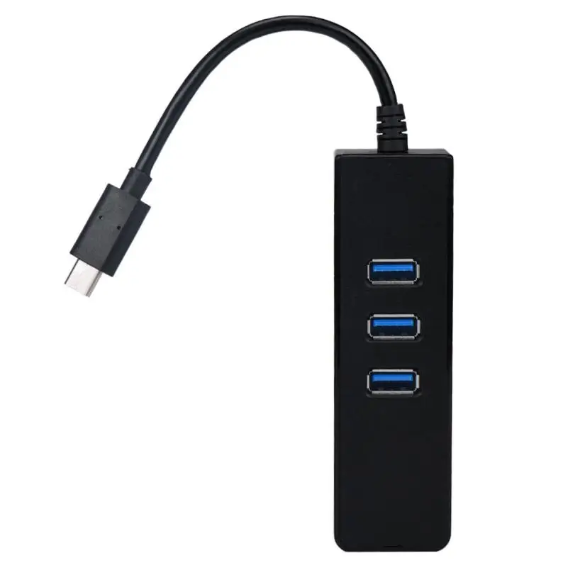 USB 3,1 type C 3 порта USB 3,0 концентратор с сетевая карта Ethernet