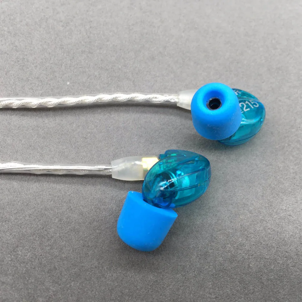 2018 DIY MMCX SE215 In Ear Earphones Headset Hifi Noise Cancelling Stereo Bass Headphone Aptx Bluetooth Adapter for shure SE535