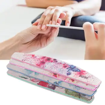 

New Nail File with Beautiful Floral Printing Double-sided Waterproof Manicure Polishing Tool for Nail Art
